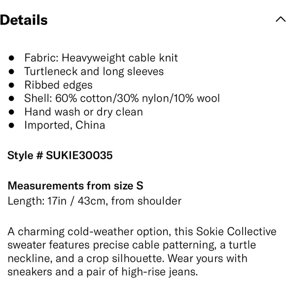 Sokie Collective Cropped Sweater - Picture 6 of 9